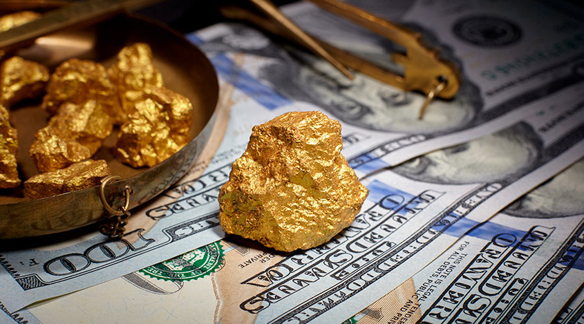 Gold prices fell, the dollar continued to rise